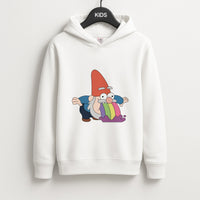 Garden Gnome Rainbow Kids Hoodie