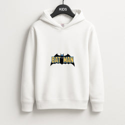 Yellow Bat Superhero Logo Unisex Kids Hoodie