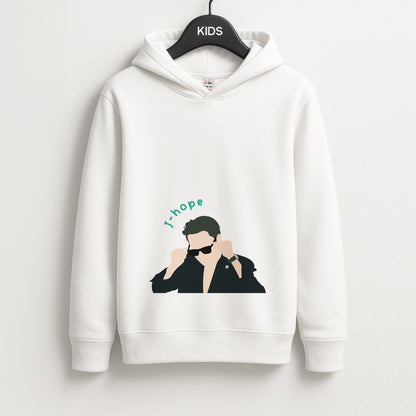 J-Hope Glasses - K Pop Unisex Kids Hoodie
