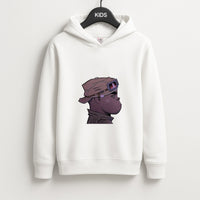 Purple 2d Kids Hoodie