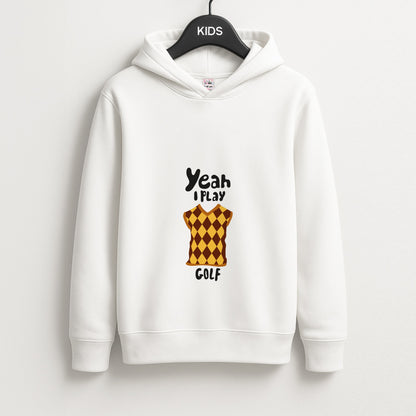 Yeah I play golf - Golf Unisex Kids Hoodie