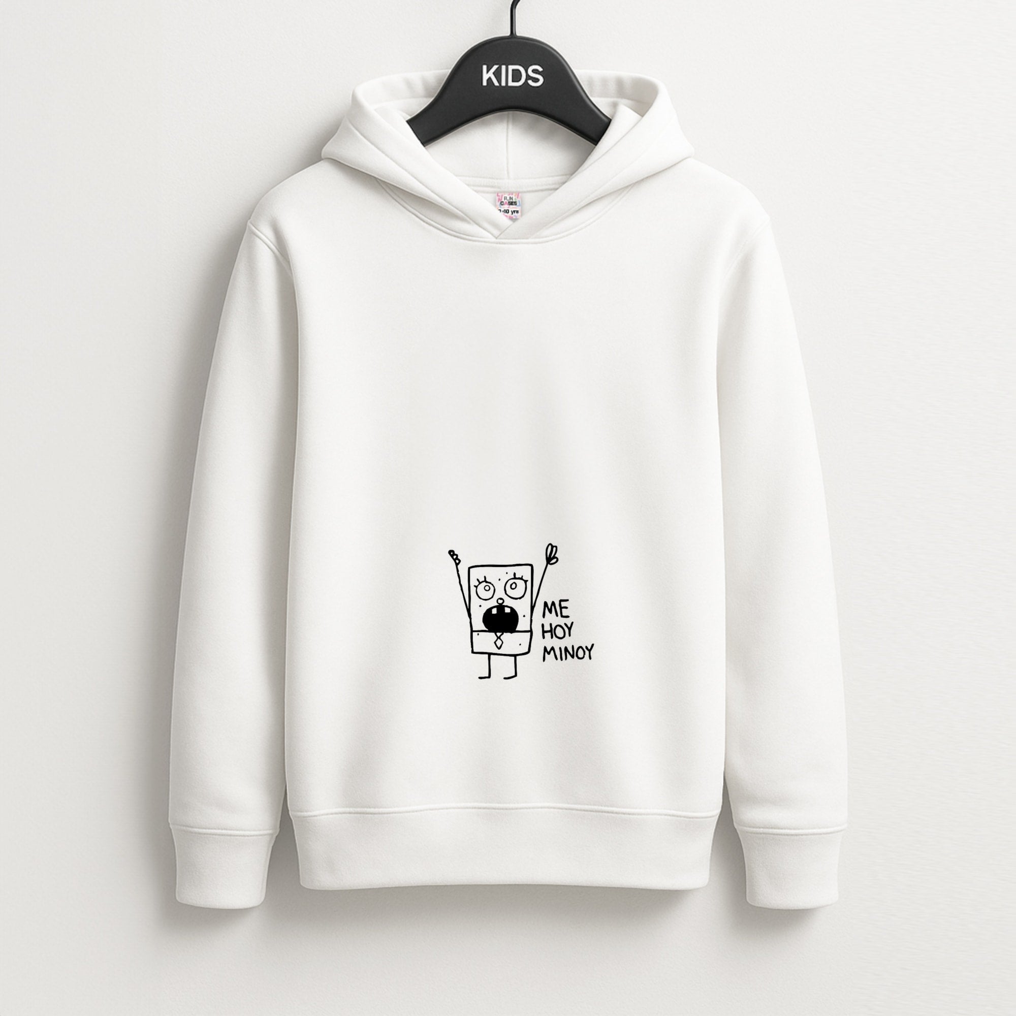 Doodlebob Me Hoy Minoy Kids Hoodie