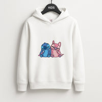 Best Friends - Pink Alien Kids Hoodie