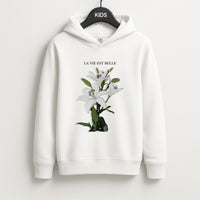 La Vie Est Belle - Clean Girl Aesthetic Kids Hoodie