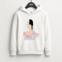 Blue And Pink Dress Kids Hoodie