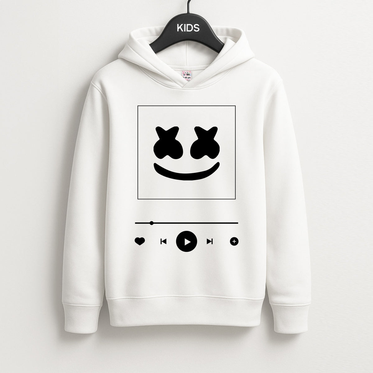 Helmet DJ Album Cover Kids Hoodie