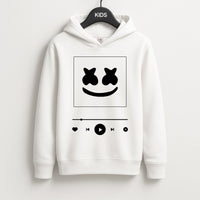 Helmet DJ Album Cover Kids Hoodie