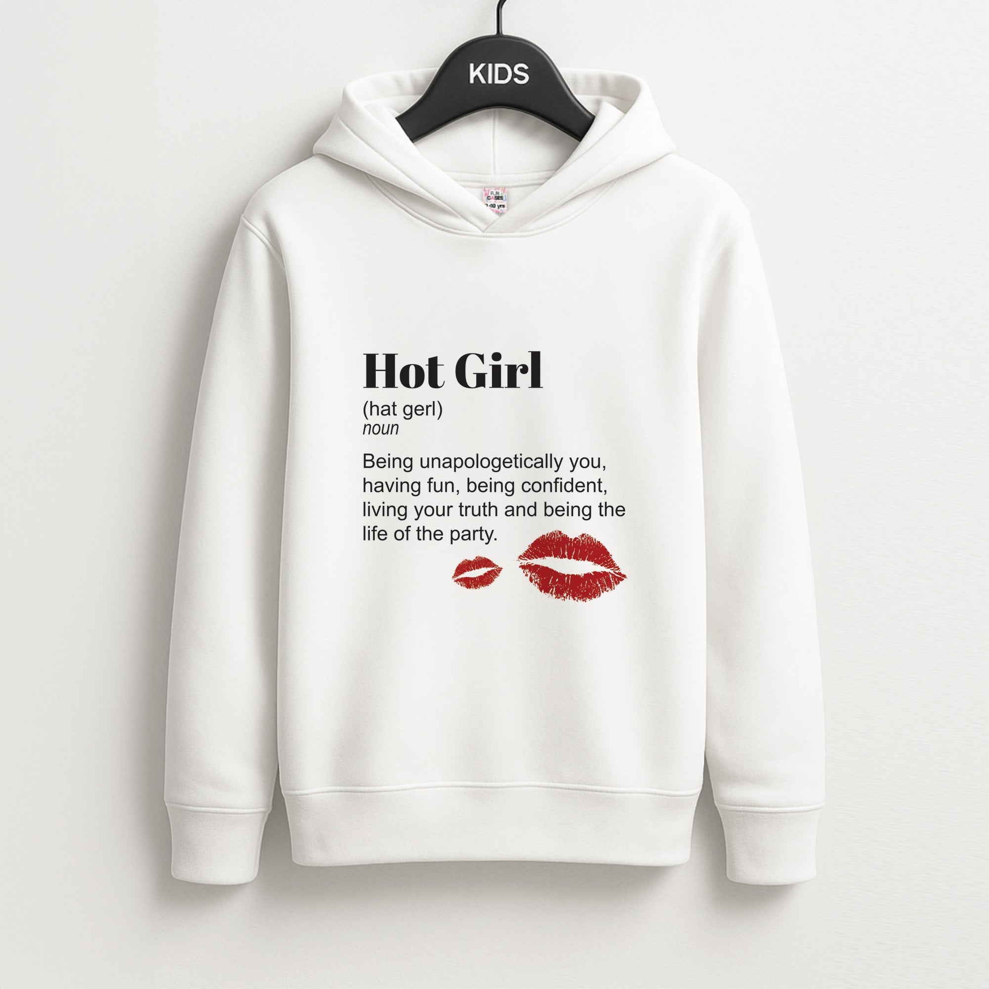 Hot Girl Dictionary Definition Kids Hoodie