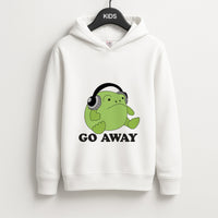 Go Away Grumpy Frog  Kids Hoodie