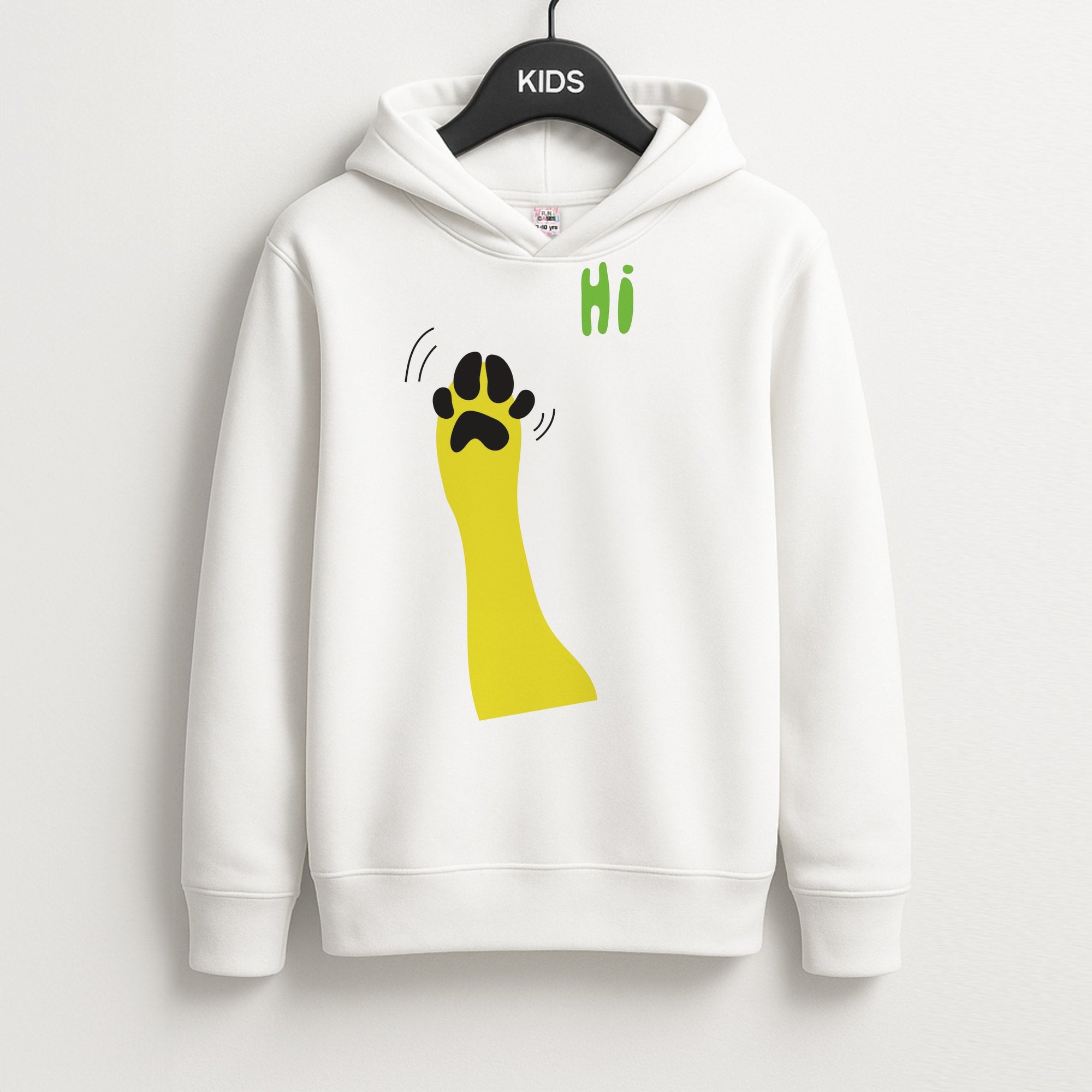 Hi - Dog Patterns Kids Hoodie