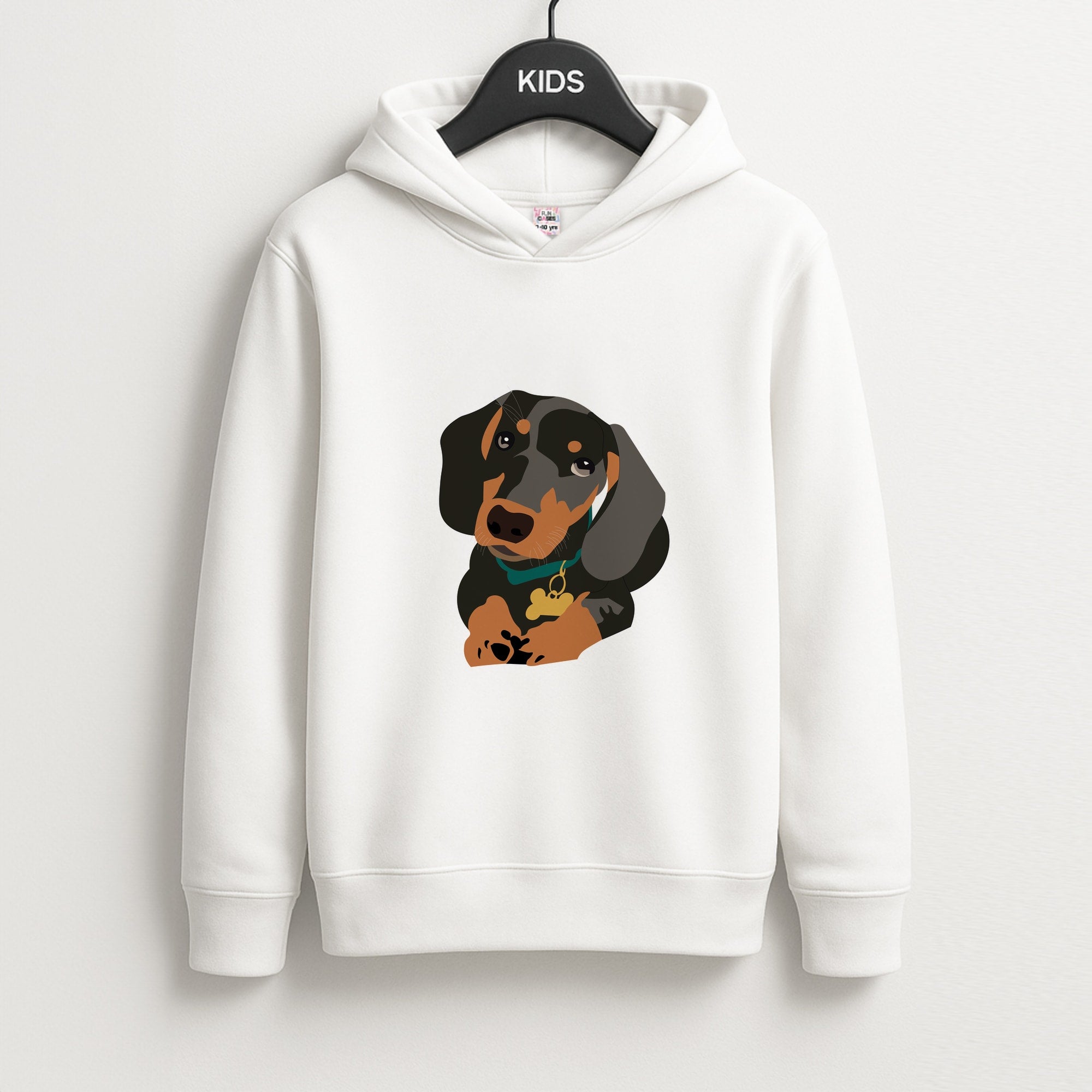 Black & brown - Dachshunds Kids Hoodie