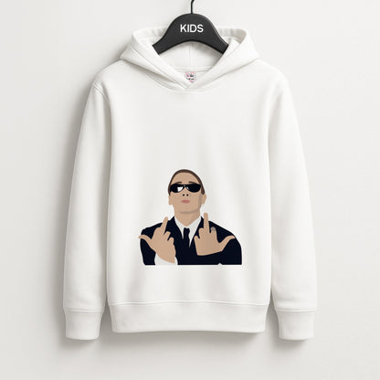 Middle Finger Unisex Kids Hoodie