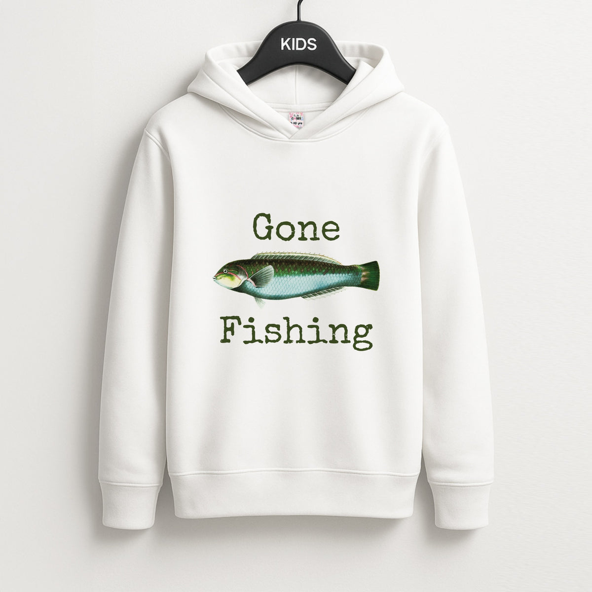 Gone Fishing  Kids Hoodie