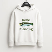 Gone Fishing  Kids Hoodie