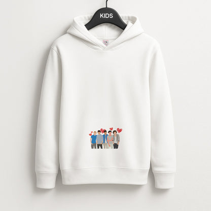 Love Band Unisex Kids Hoodie