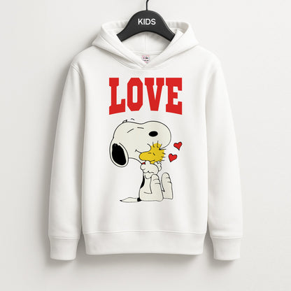 Love Cartoon Beagle  Unisex Kids Hoodie