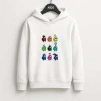 Among Gaming characters Kids Hoodie