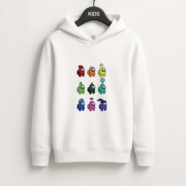 Among Gaming characters Unisex Kids Hoodie