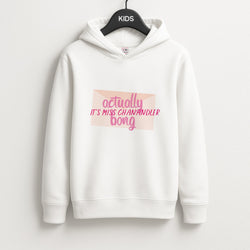Actually It's Miss Chanandler Bong Kids Hoodie
