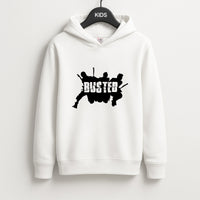 Splatter Text - Bust Band Kids Hoodie