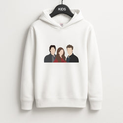 Elena, Damon And Stefan - VD Kids Hoodie