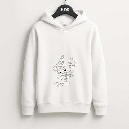 Wizard Mickey Blue Unisex Kids Hoodie