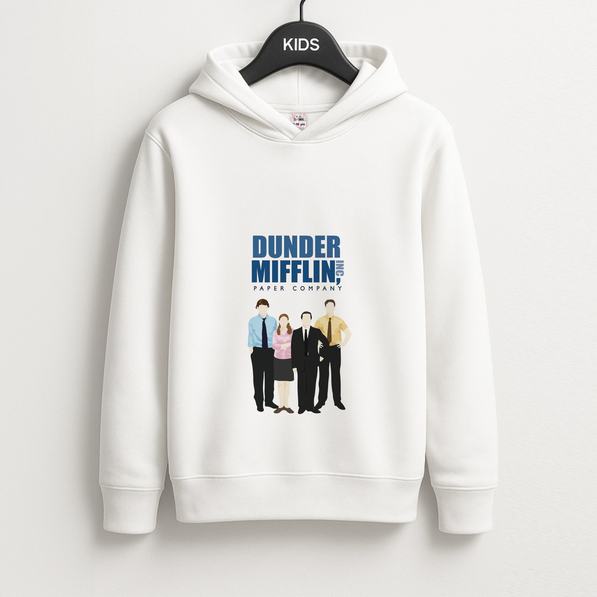 Office Cartoon - Dunder Mifflin Unisex Kids Hoodie