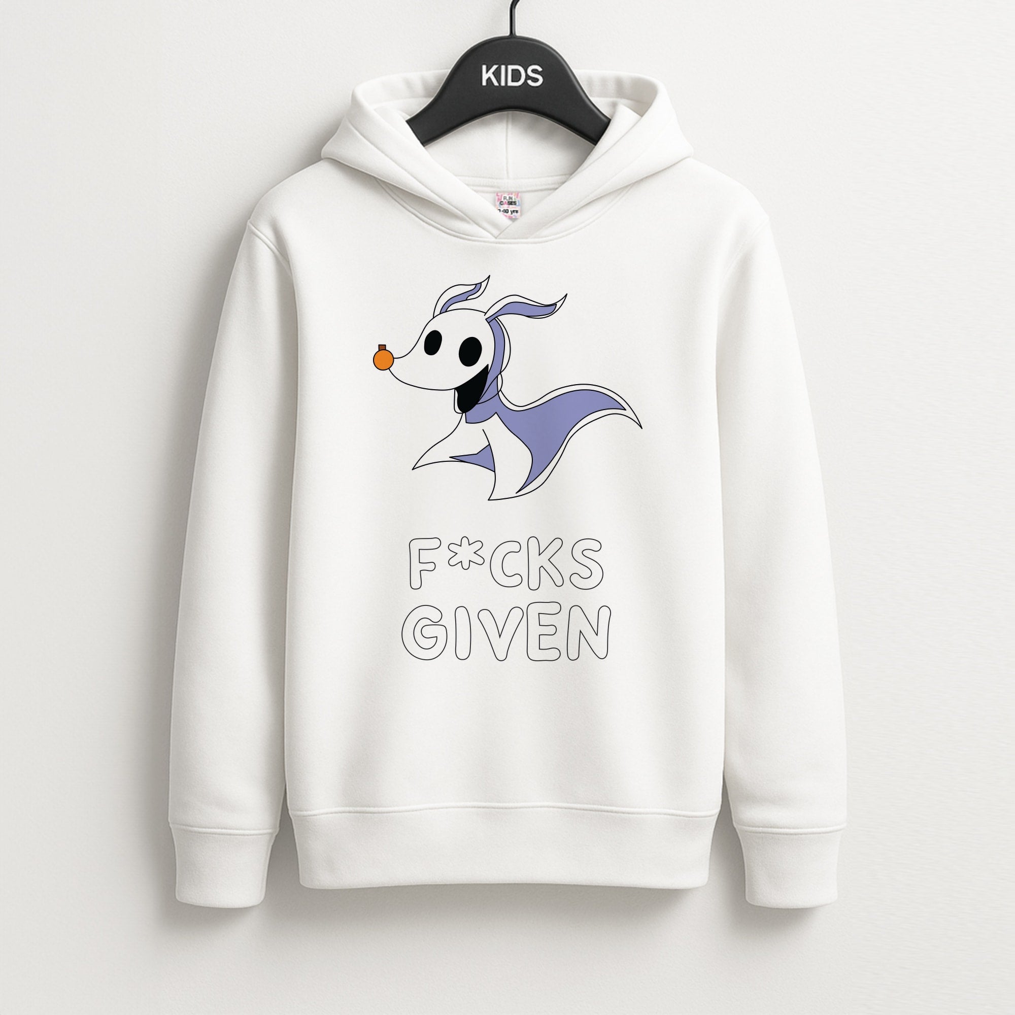 Zero F*cks Unisex Kids Hoodie