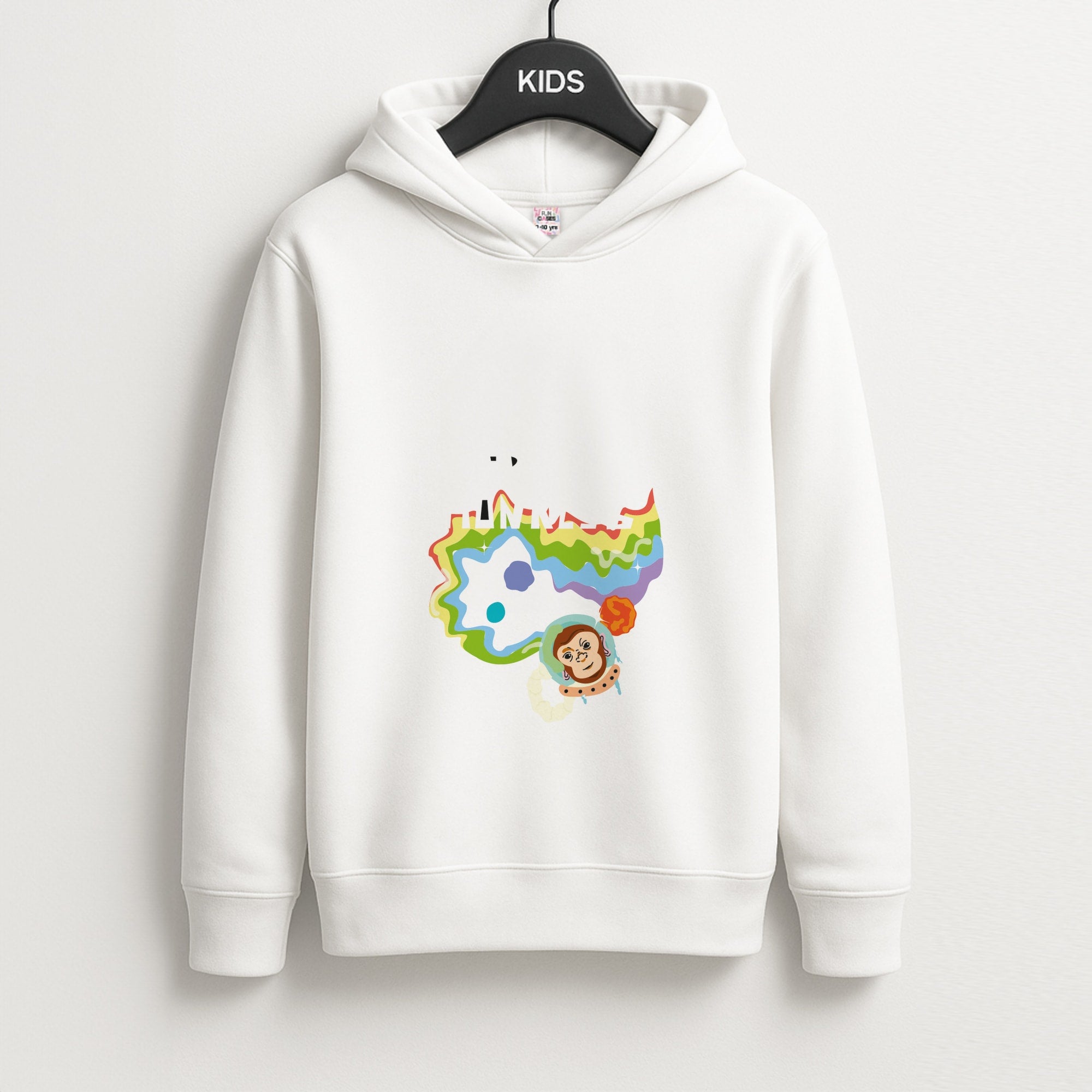 A Monkeys - Pink Kids Hoodie