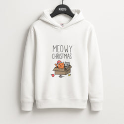 Meowy Christmas Unisex Kids Hoodie