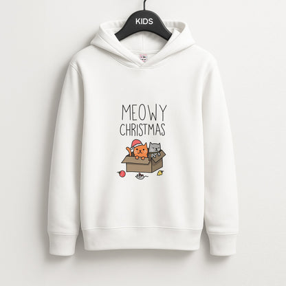 Meowy Christmas Unisex Kids Hoodie