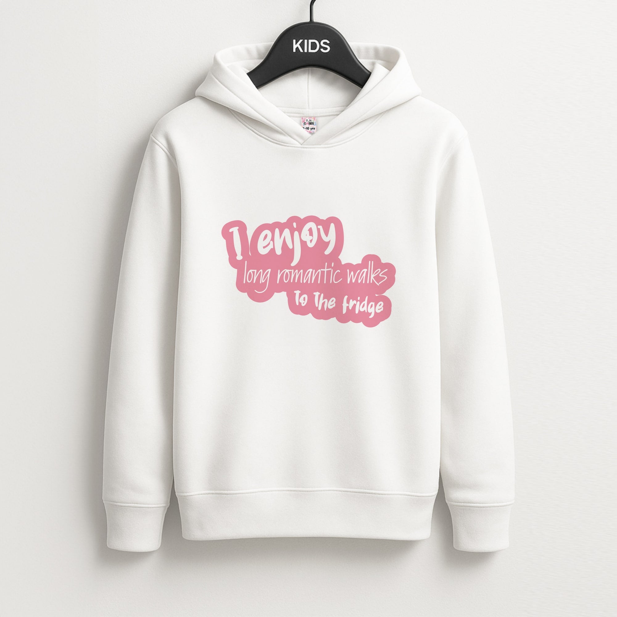 I Enjoy Long Romantic Walks - Funny Quotes Kids Hoodie