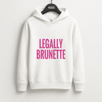 Legally Brunette Kids Hoodie