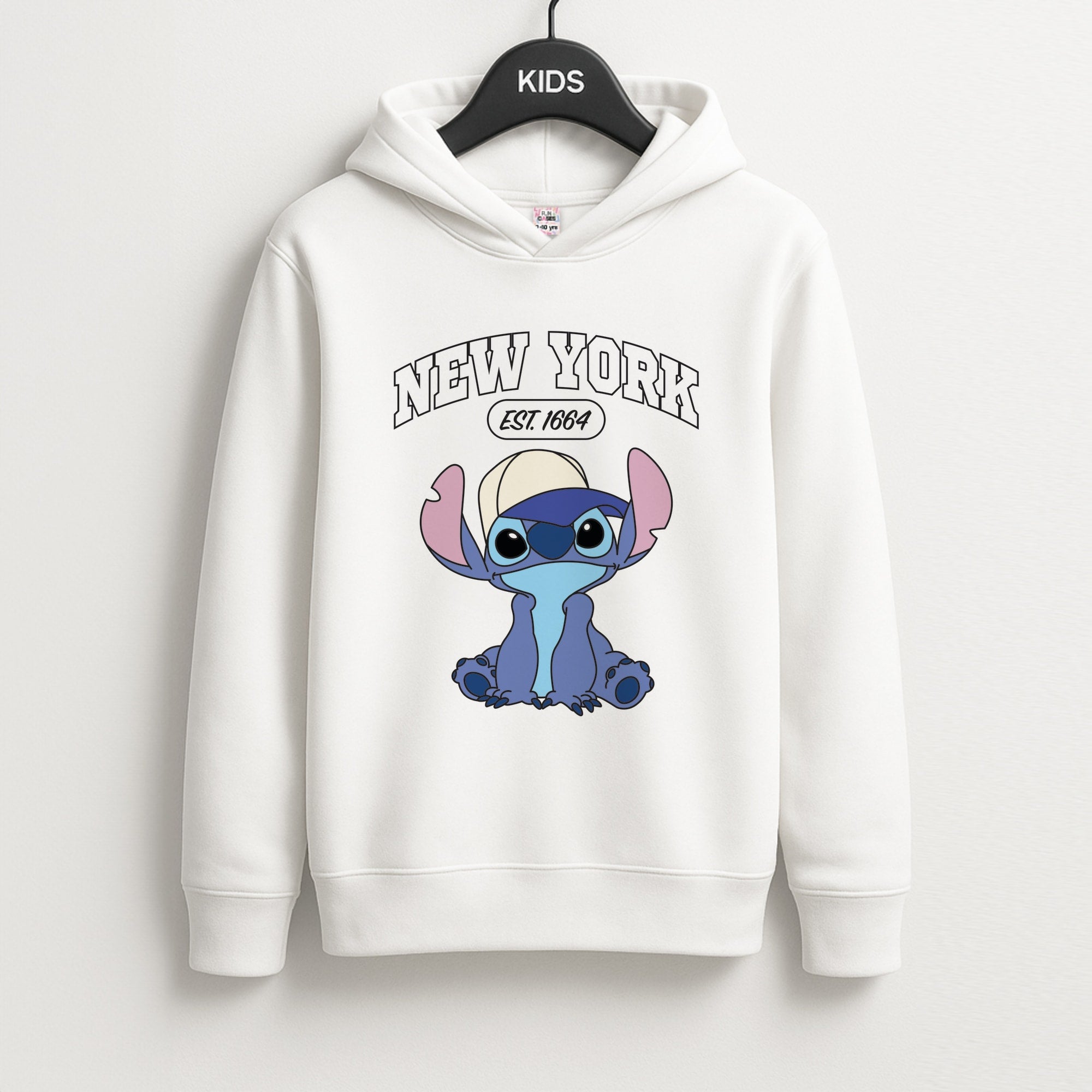 New York Blue Alien Kids Hoodie