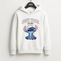New York Blue Alien Kids Hoodie