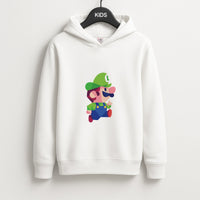 Running Luigi - Mario Kids Hoodie