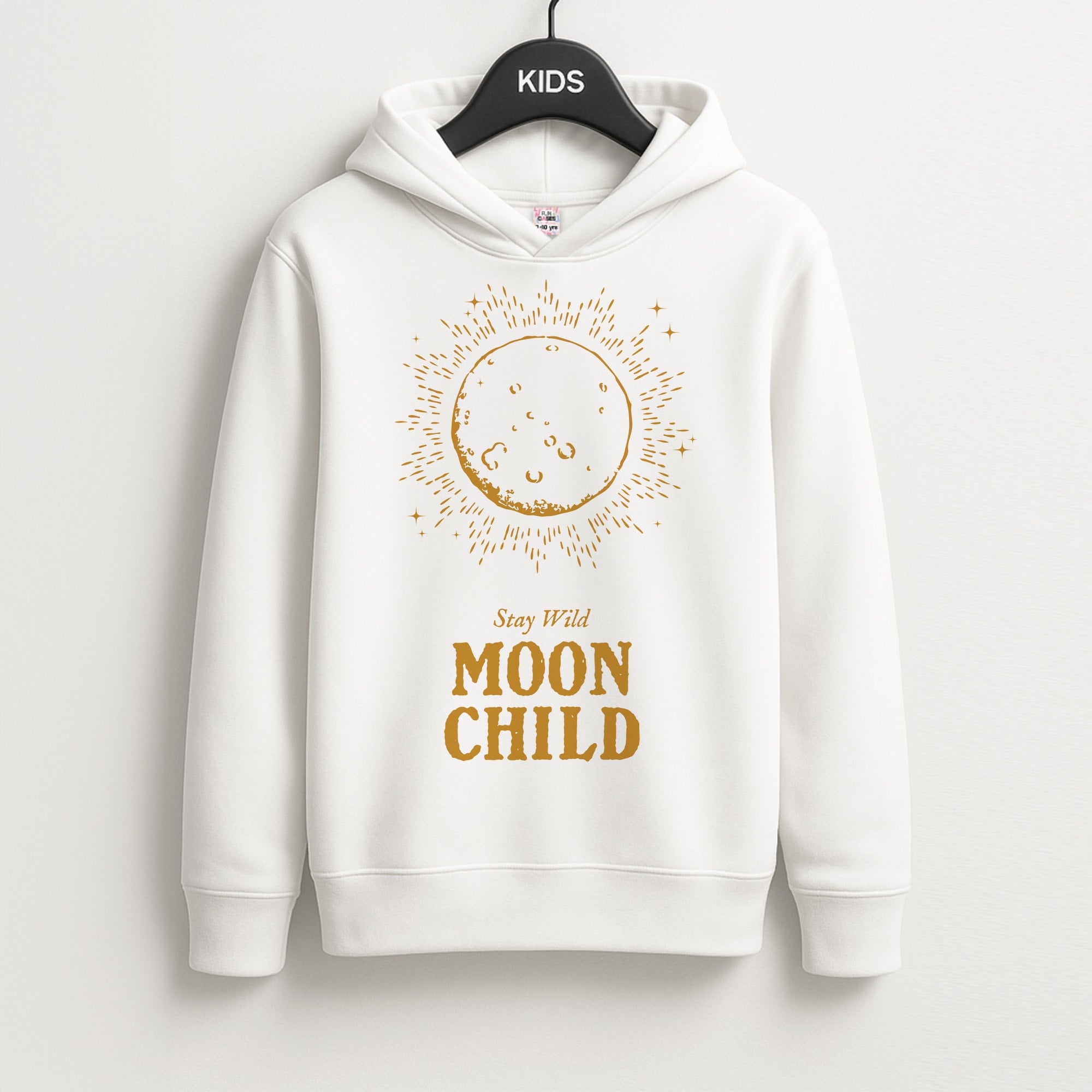 Stay Wild, Moon Child Unisex Kids Hoodie