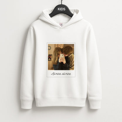 All Mine, All Mine - Personalised Couples Unisex Kids Hoodie