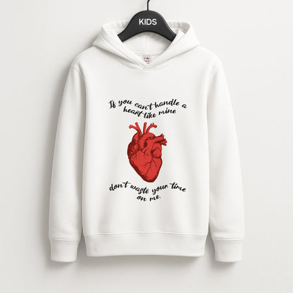 Don't Waste Your Time On Me Unisex Kids Hoodie