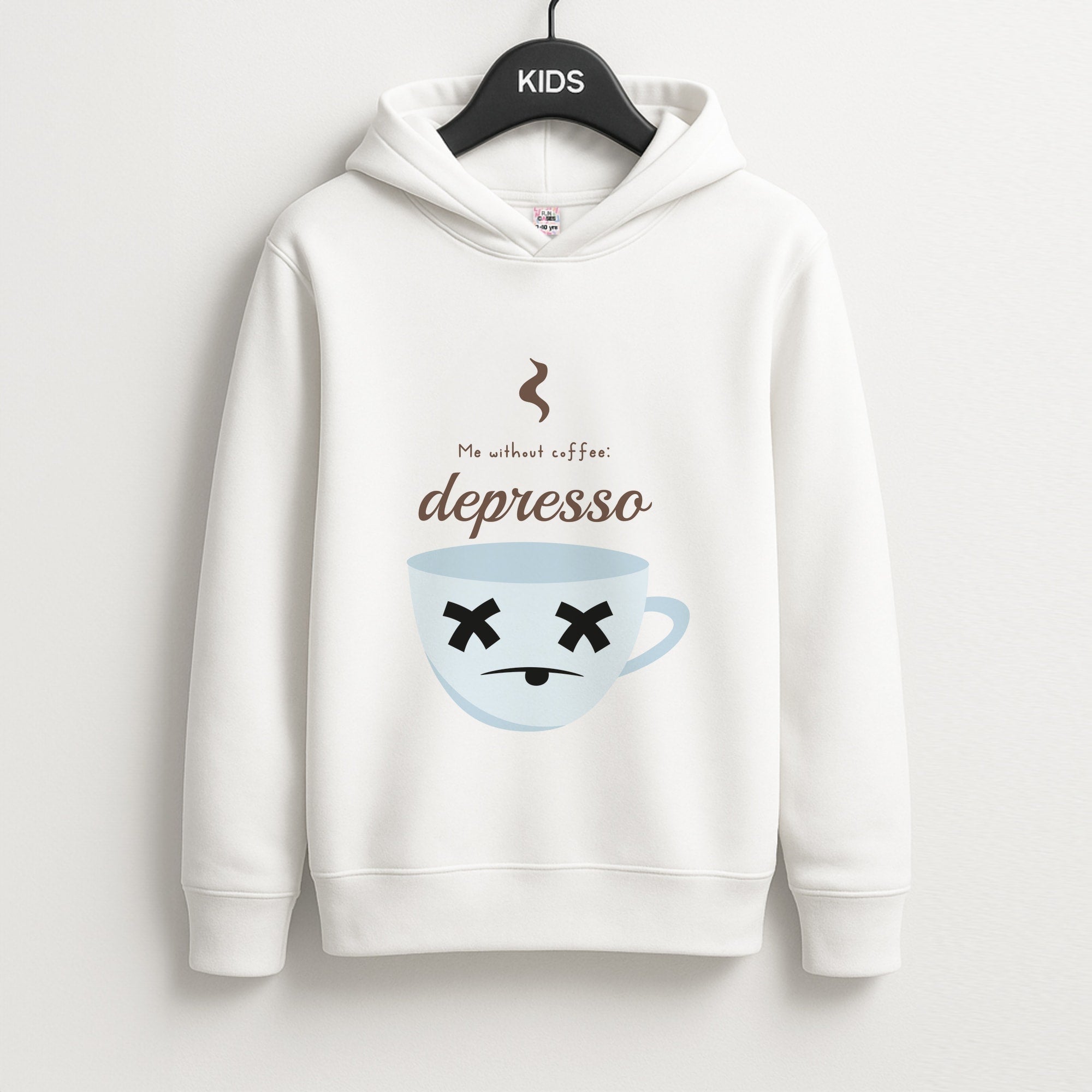 Depresso - Funny Quotes Kids Hoodie