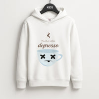 Depresso - Funny Quotes Kids Hoodie