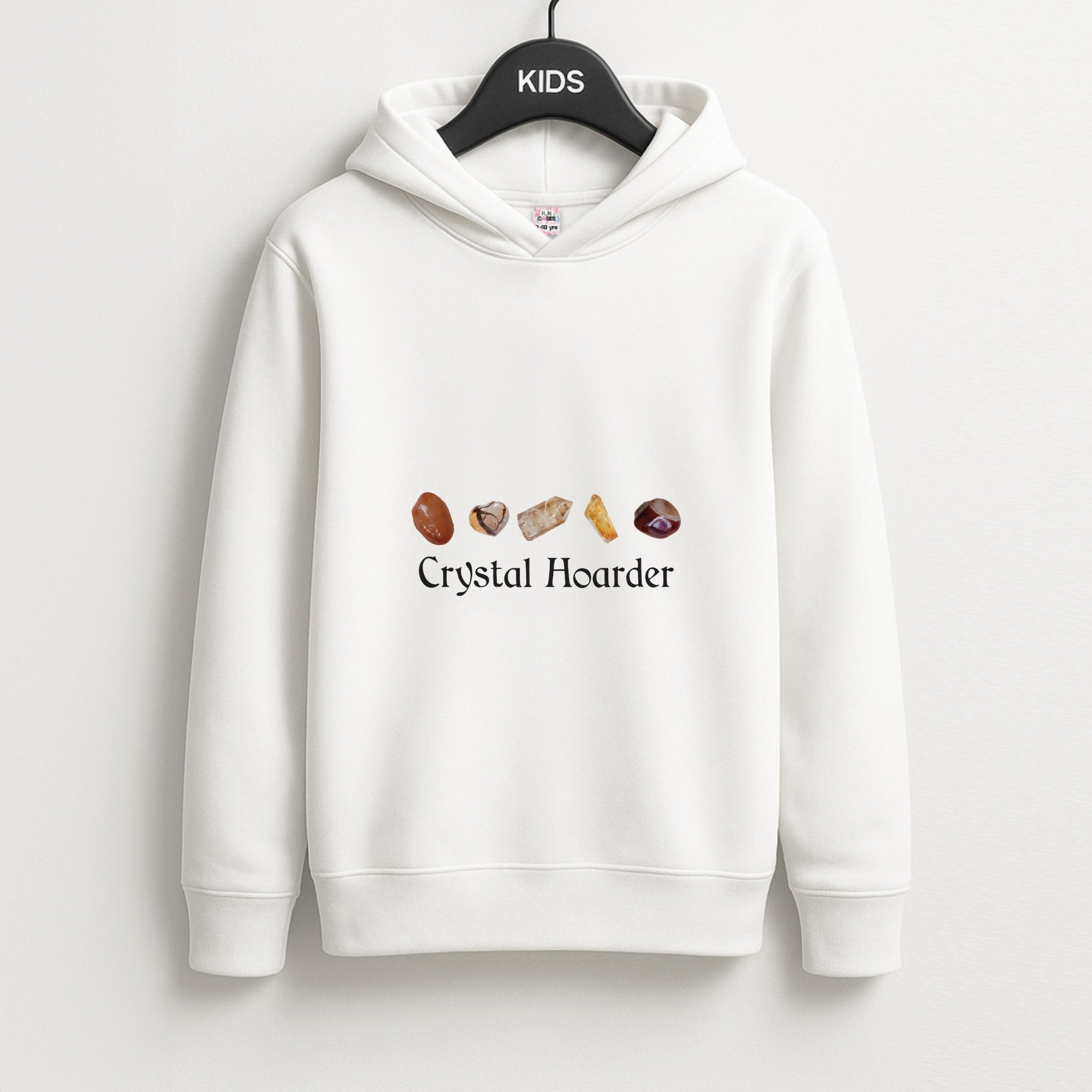 Crystal Hoarder Pattern Unisex Kids Hoodie