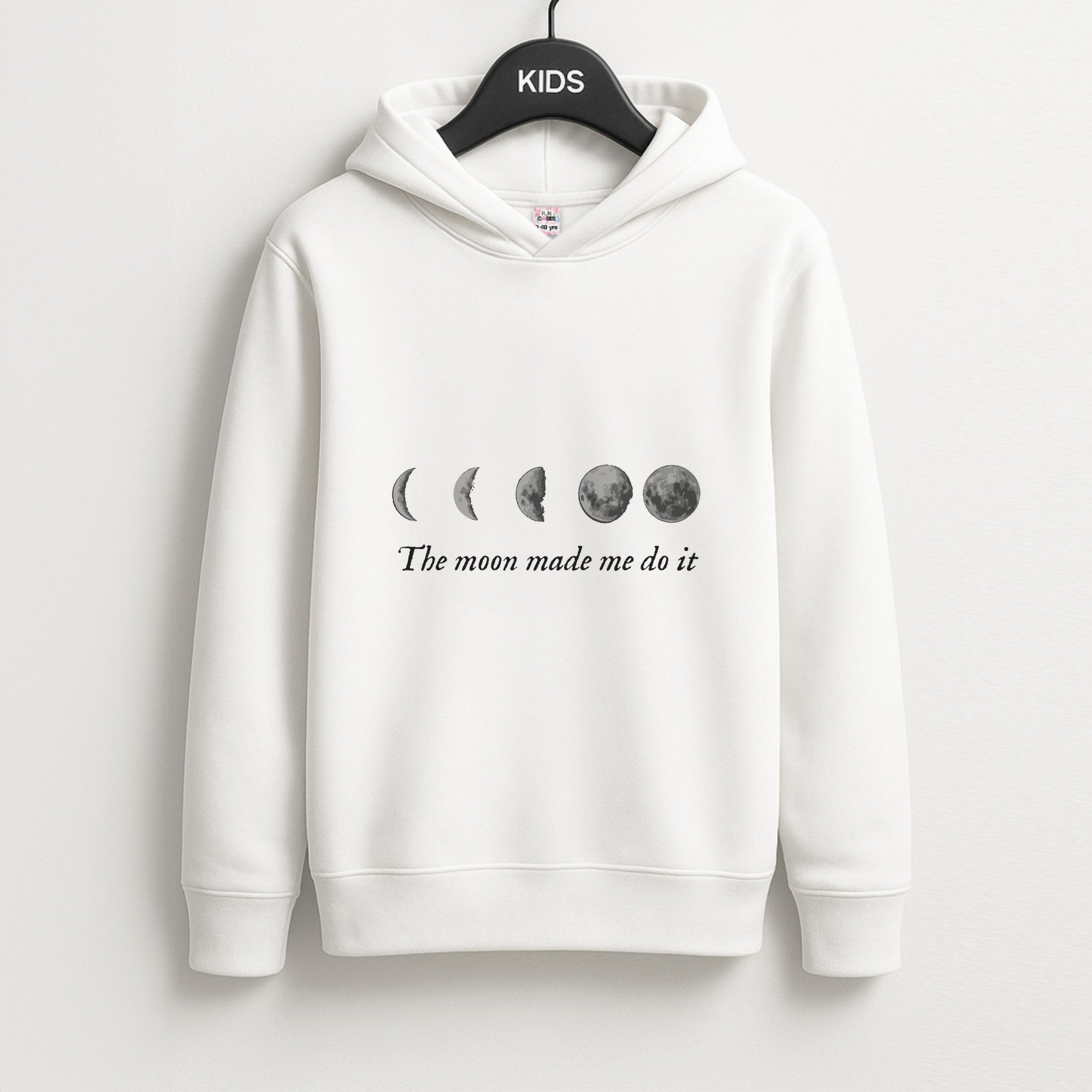 The Moon Made Me Do It Kids Hoodie