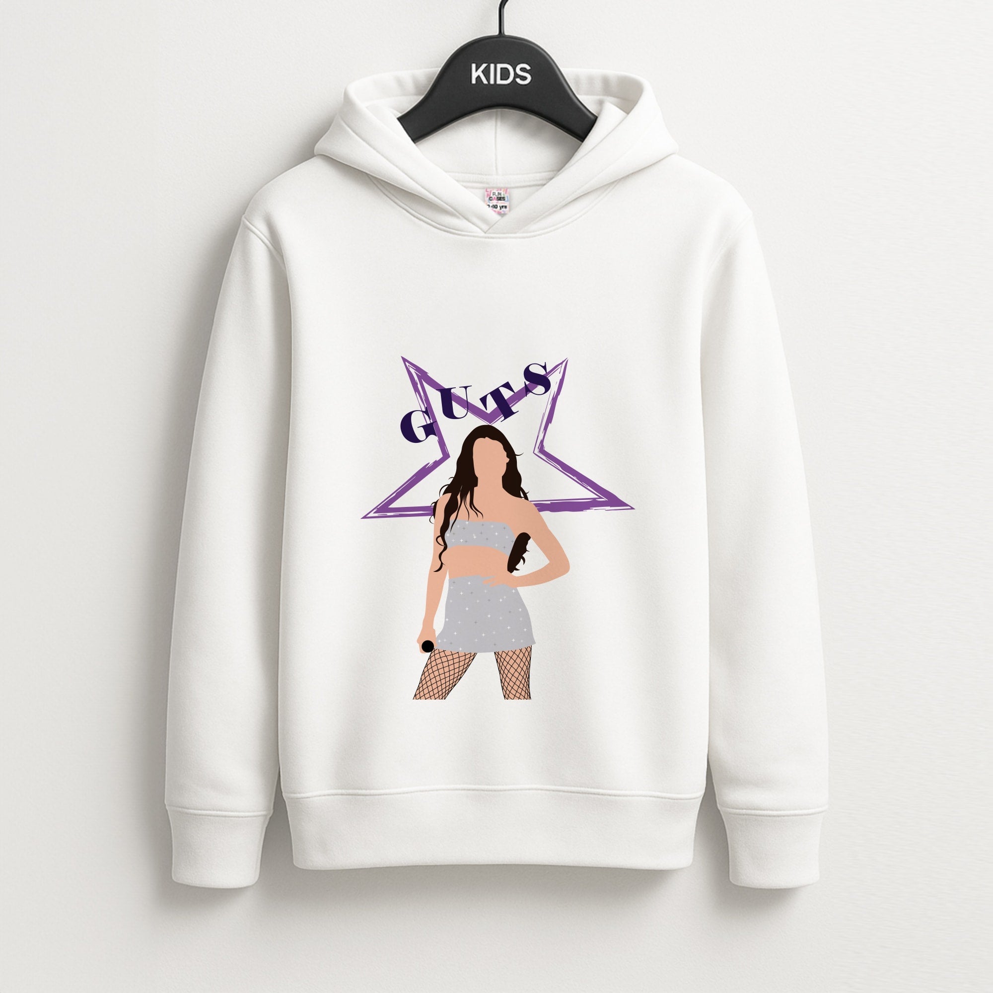 Dark Purple Olivia Unisex Kids Hoodie