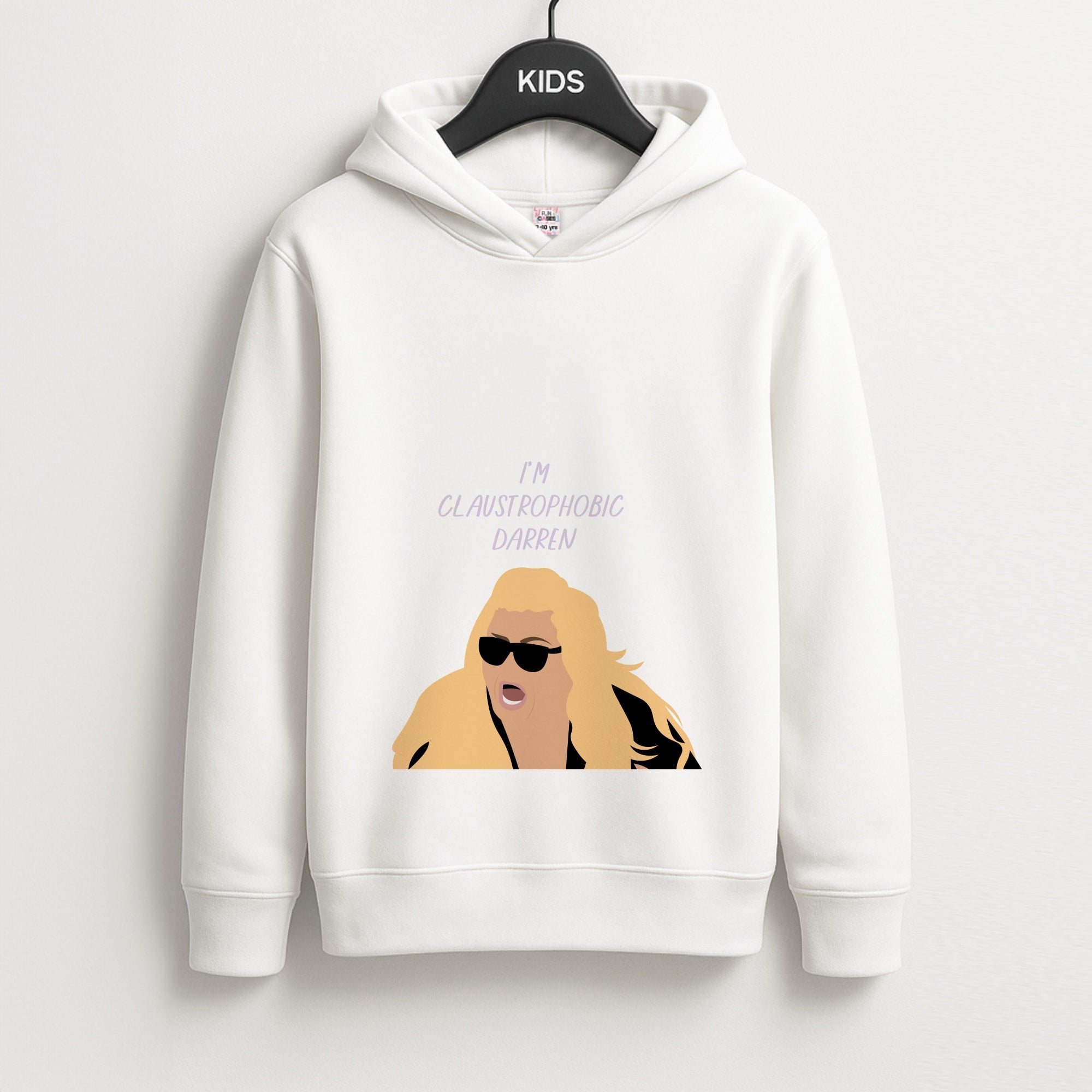 I'm Claustrophobic Darren - British Pop Culture Kids Hoodie