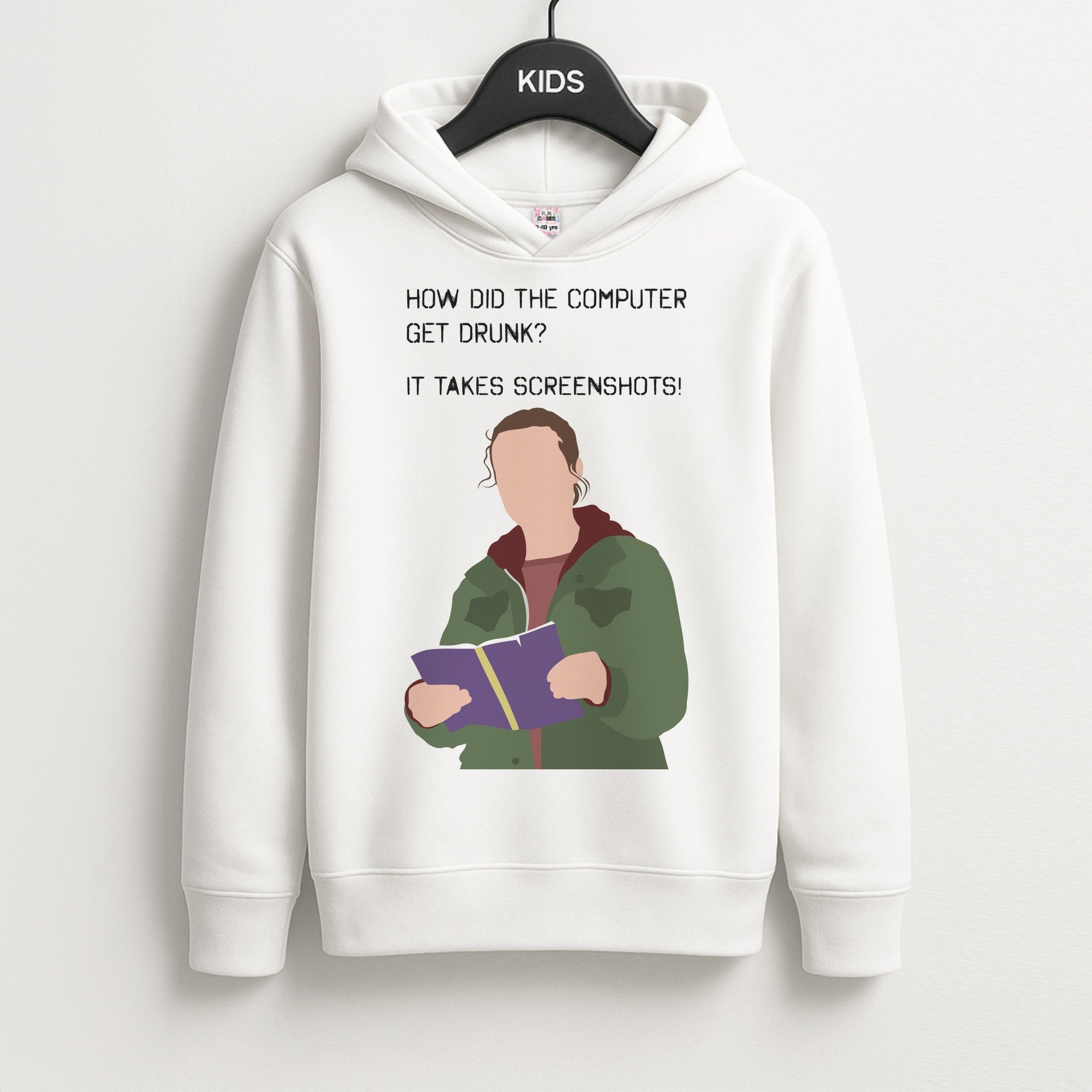 How Did The Computer Get Drunk? Kids Hoodie