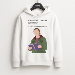How Did The Computer Get Drunk? Unisex Kids Hoodie
