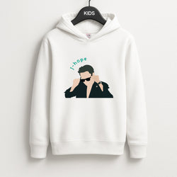 J-Hope Glasses - K Pop Kids Hoodie