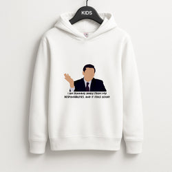 I Am Running Away From My Responsibilities Unisex Kids Hoodie
