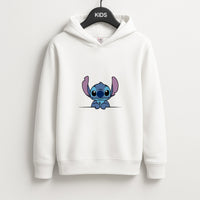 Alien Blue Leaning Kids Hoodie
